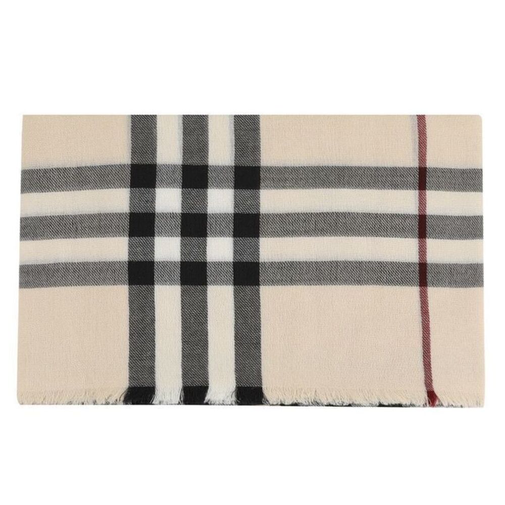 Check Wool Scarf - Picture 4 of 6